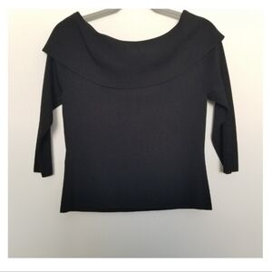 Venini Ribbed Bodycon Off the Shoulder Top Sz PM